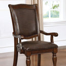 Alpena Brown Cherry/Espresso Arm Chair & Side Chair (2/CTN) - Furniture Center (NY)