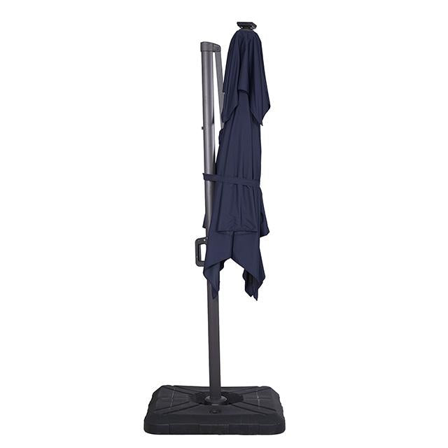 Xico 8 Ft Square Umbrella w/ Double Top w/ LED Light + 37" Large Base - Furniture Center (NY)