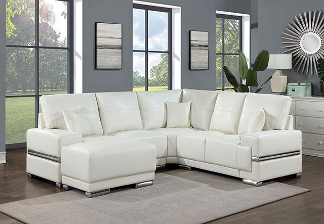 ALTHEA Sectional, White - Furniture Center (NY)