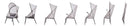 Alverta Foldable Chair Grey & Black (2/Ctn) - Furniture Center (NY)