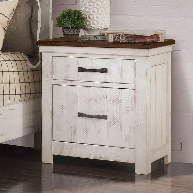 ALYSON Night Stand w/ USB Plug - Furniture Center (NY)