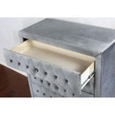 Alzir Bed Grey & Blue - Furniture Center (NY)