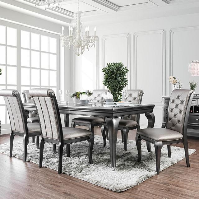 Amina Gray Dining Table - Furniture Center (NY)