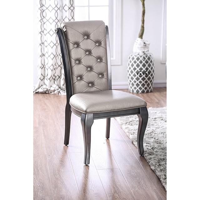 Amina Gray Side Chair (2/CTN) - Furniture Center (NY)