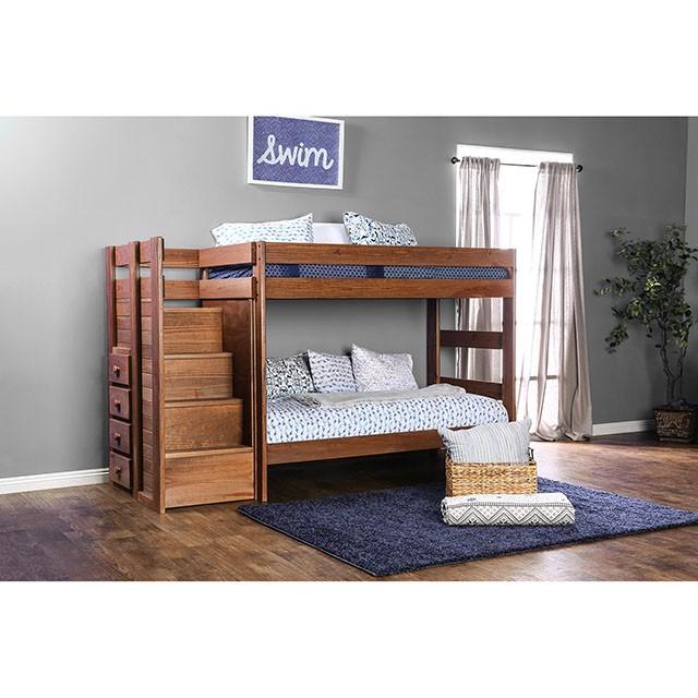 AMPELIOS T/T Bunk Bed W/ 2 Slat Kits (*Mattress Ready) - Furniture Center (NY)