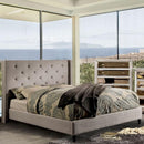 Anabelle E.King Bed Purple & Natural - Furniture Center (NY)