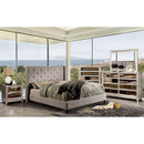 Anabelle E.King Bed Purple & Natural - Furniture Center (NY)