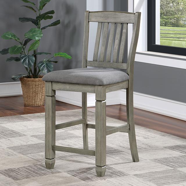 ANAYA Counter Ht. Chair (2/CTN), Gray/Lt. Gray - Furniture Center (NY)