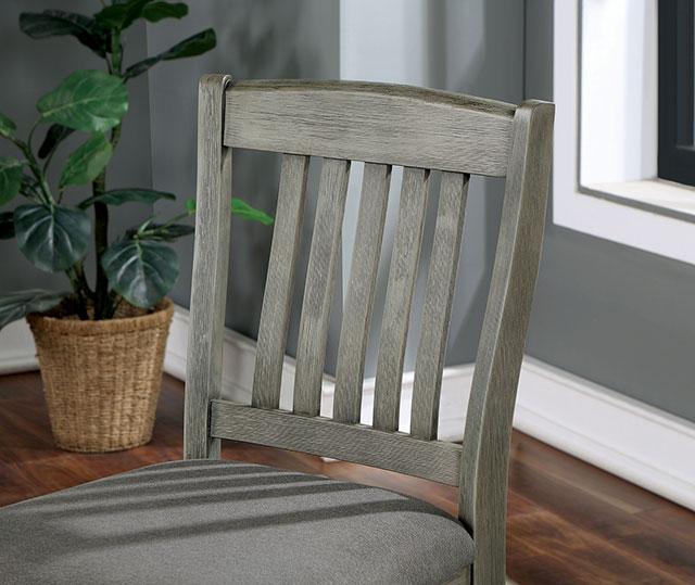 ANAYA Counter Ht. Chair (2/CTN), Gray/Lt. Gray - Furniture Center (NY)