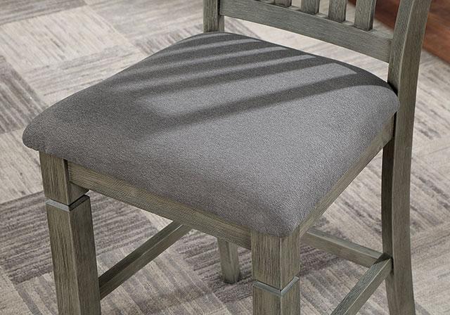ANAYA Counter Ht. Chair (2/CTN), Gray/Lt. Gray - Furniture Center (NY)
