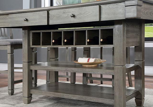 ANAYA Counter Ht. Table, Gray - Furniture Center (NY)