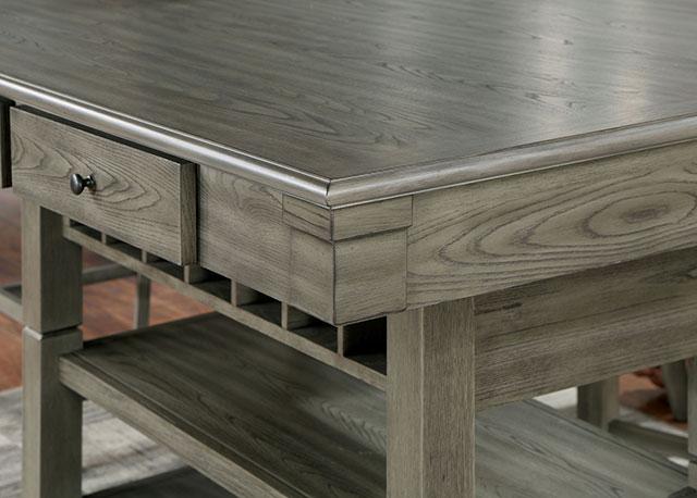 ANAYA Counter Ht. Table, Gray - Furniture Center (NY)