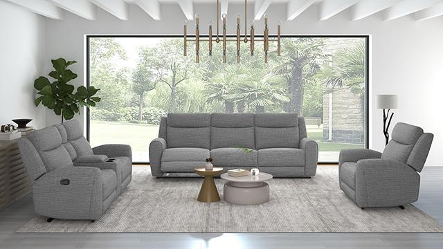 Antonius Manual Recliner Sofa - Furniture Center (NY)