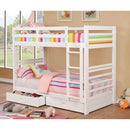 California Iv Black, Walnut, Gray, & White Twin/Twin Bunk Bed - Furniture Center (NY)