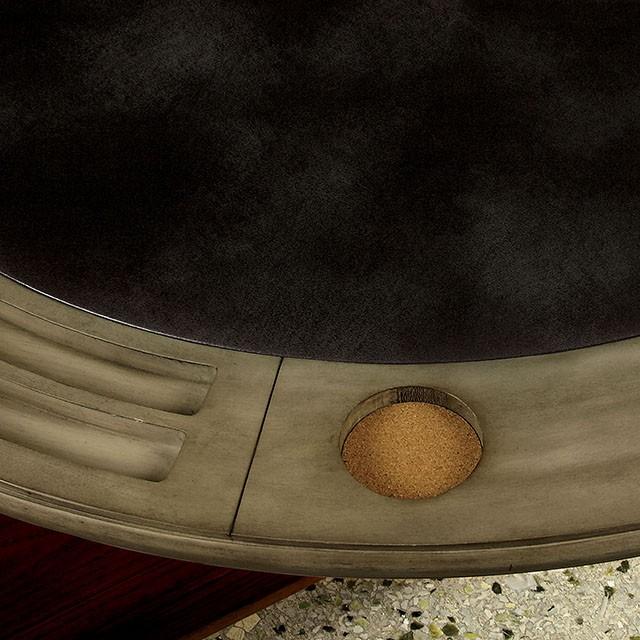 YELENA Gray Game Table - Furniture Center (NY)