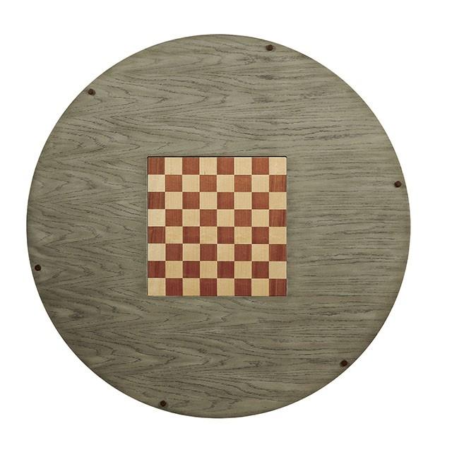 YELENA Gray Game Table - Furniture Center (NY)