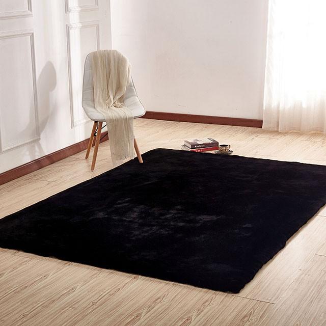 Caparica Black 5' X 7' Area Rug - Furniture Center (NY)