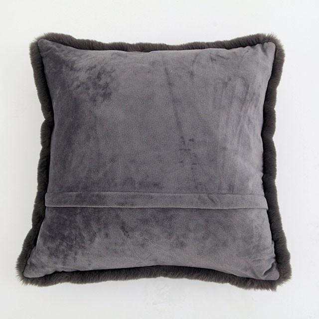 Caparica Charcoal 20" X 20" Pillow, Charcoal - Furniture Center (NY)
