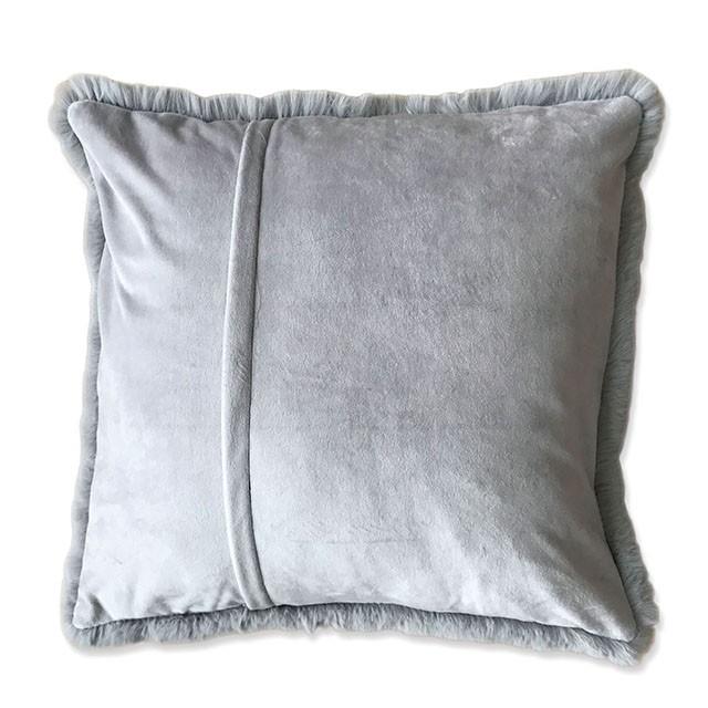Caparica Silver 20" X 20" Pillow, Silver - Furniture Center (NY)