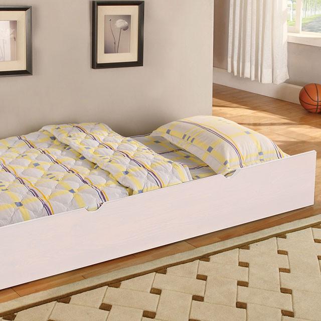 Caren White Twin Bed - Furniture Center (NY)