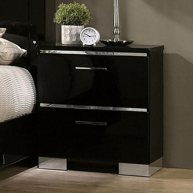 CARLIE Night Stand w/ USB Plug - Furniture Center (NY)