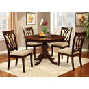 Carlisle Brown Cherry Round Dining Table - Furniture Center (NY)