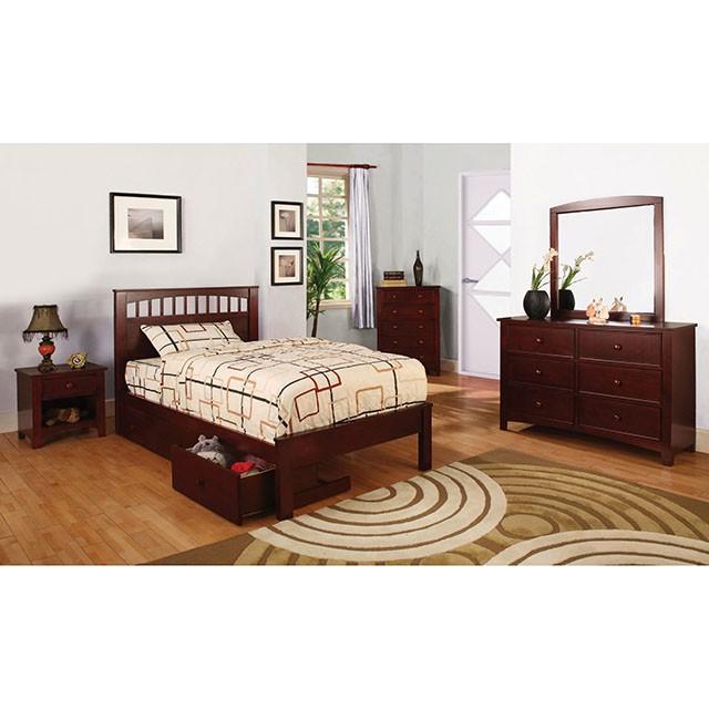 Carus Cherry Twin Bed - Furniture Center (NY)