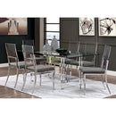 Casper Chrome Dining Table - Furniture Center (NY)
