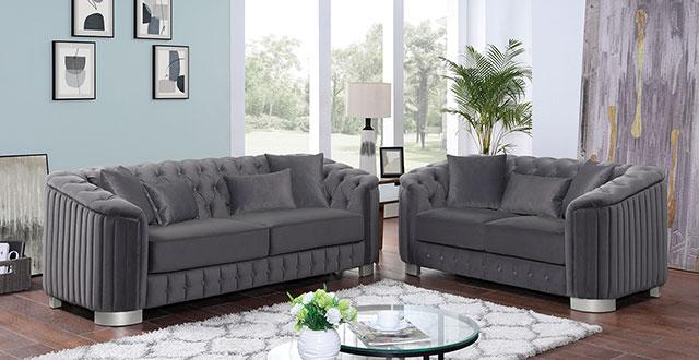 CASTELLON Chair, Dark Gray - Furniture Center (NY)