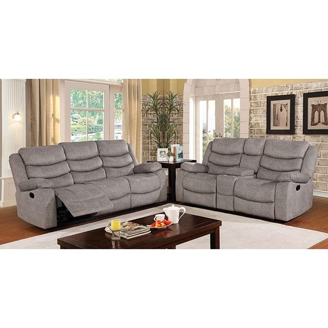 Castleford Light Gray Console Love Seat - Furniture Center (NY)