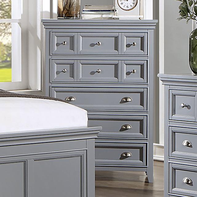 CASTLILE Chest, Gray - Furniture Center (NY)