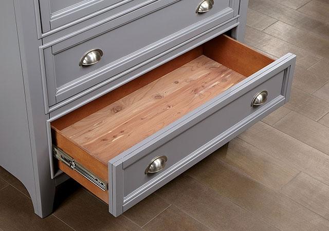 CASTLILE Chest, Gray - Furniture Center (NY)