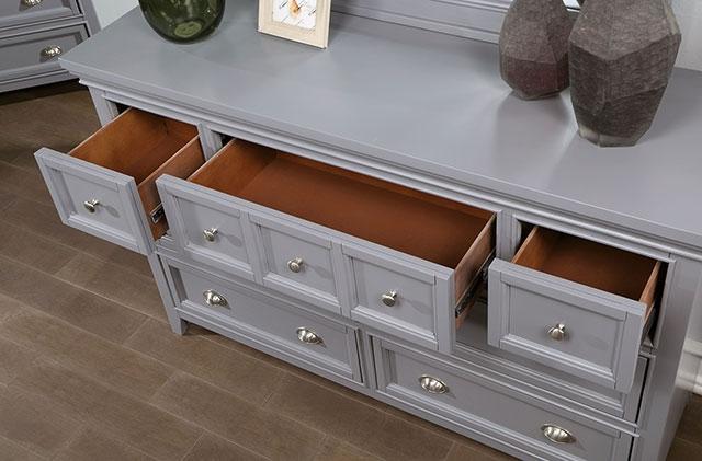 CASTLILE Dresser, Gray - Furniture Center (NY)