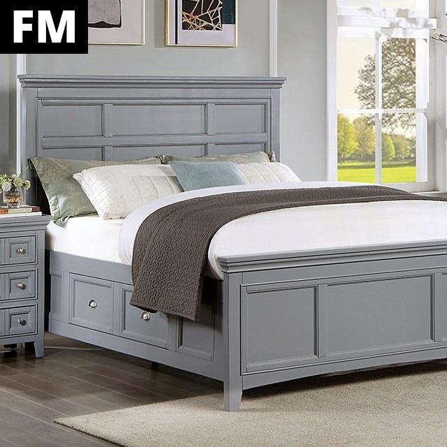 Castlile Bed Grey - Furniture Center (NY)