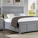 CASTLILE Queen Bed, Gray - Furniture Center (NY)