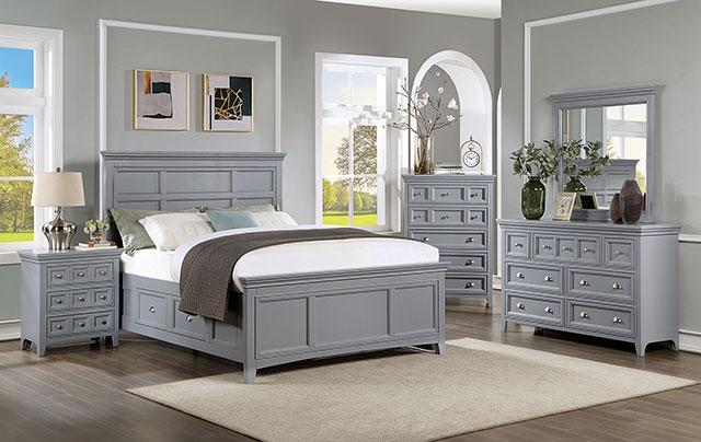 CASTLILE Mirror, Gray - Furniture Center (NY)