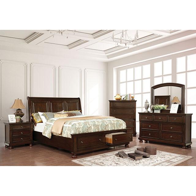 Castor Brown Cherry Mirror - Furniture Center (NY)