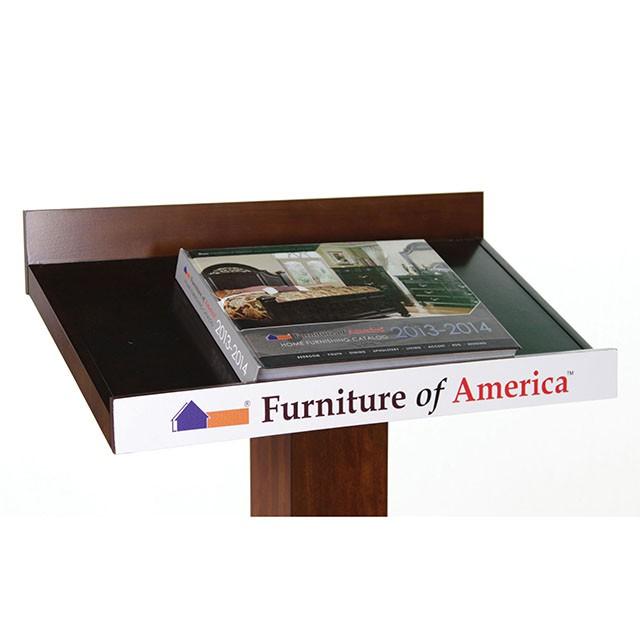 Catalia Dark Oak/Espresso Book Stand - Furniture Center (NY)