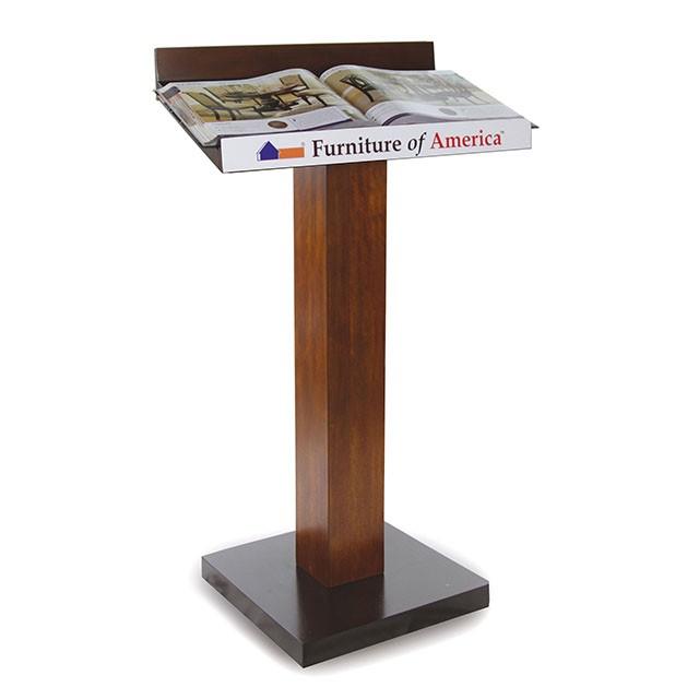 Catalia Dark Oak/Espresso Book Stand - Furniture Center (NY)