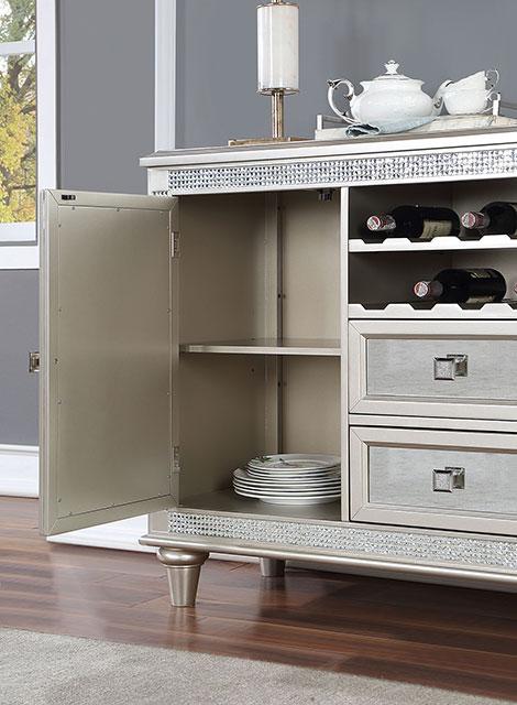 CATHALINA Server, Silver - Furniture Center (NY)