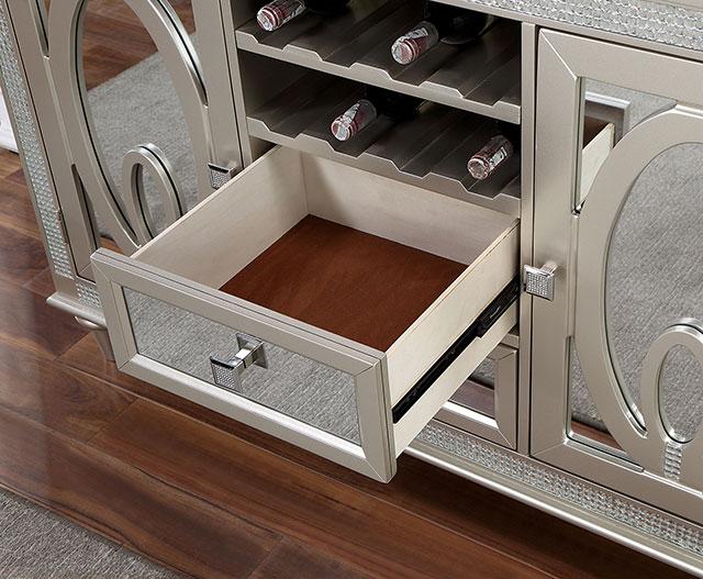 CATHALINA Server, Silver - Furniture Center (NY)