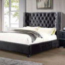 Cayla Bed Silver & Grey - Furniture Center (NY)
