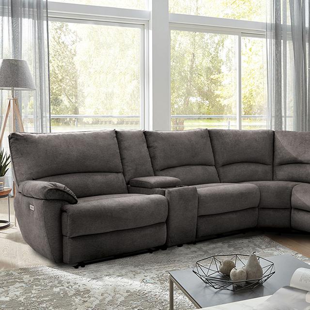 CERELIA Power Sectional, Gray - Furniture Center (NY)