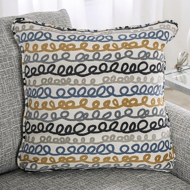 CHANCERY Chair & Half, Gray/Navy - Furniture Center (NY)