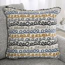 CHANCERY Sofa, Gray/Navy - Furniture Center (NY)