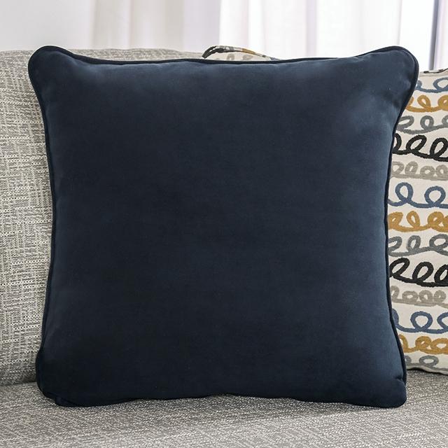 CHANCERY Chair & Half, Gray/Navy - Furniture Center (NY)