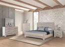 Chemnitz Bed Espresso & White - Furniture Center (NY)