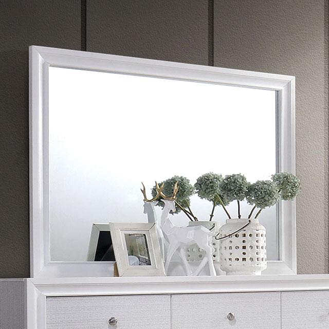 Chrissy White Mirror - Furniture Center (NY)