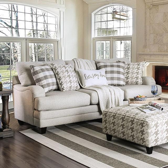 Christine Light Gray Sofa - Furniture Center (NY)