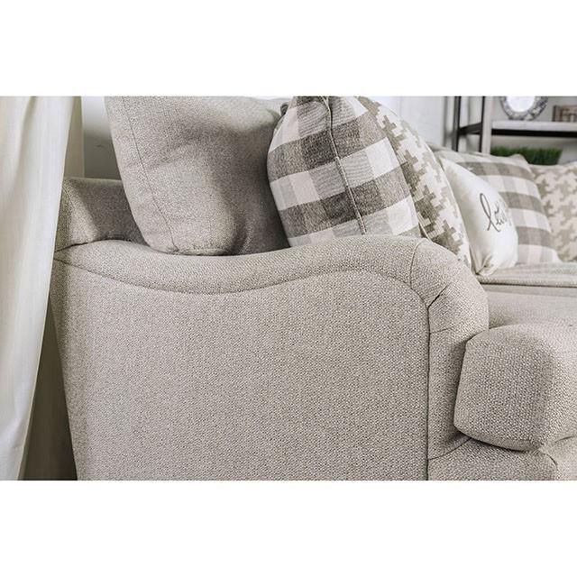 Christine Light Gray Sofa - Furniture Center (NY)